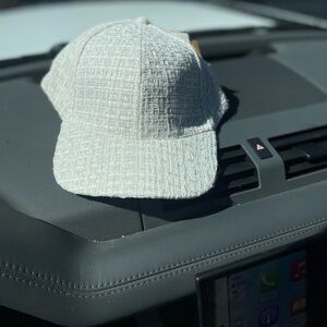 Textured White Cap